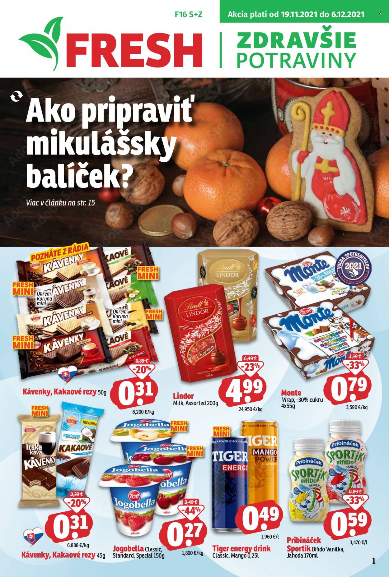 Leták FRESH - 19.11.2021 - 6.12.2021. Strana 1
