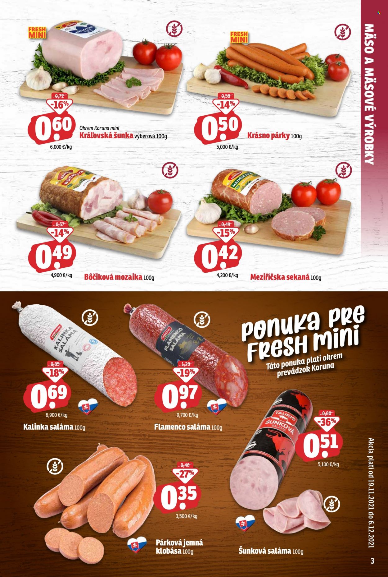 Leták FRESH - 19.11.2021 - 6.12.2021. Strana 3