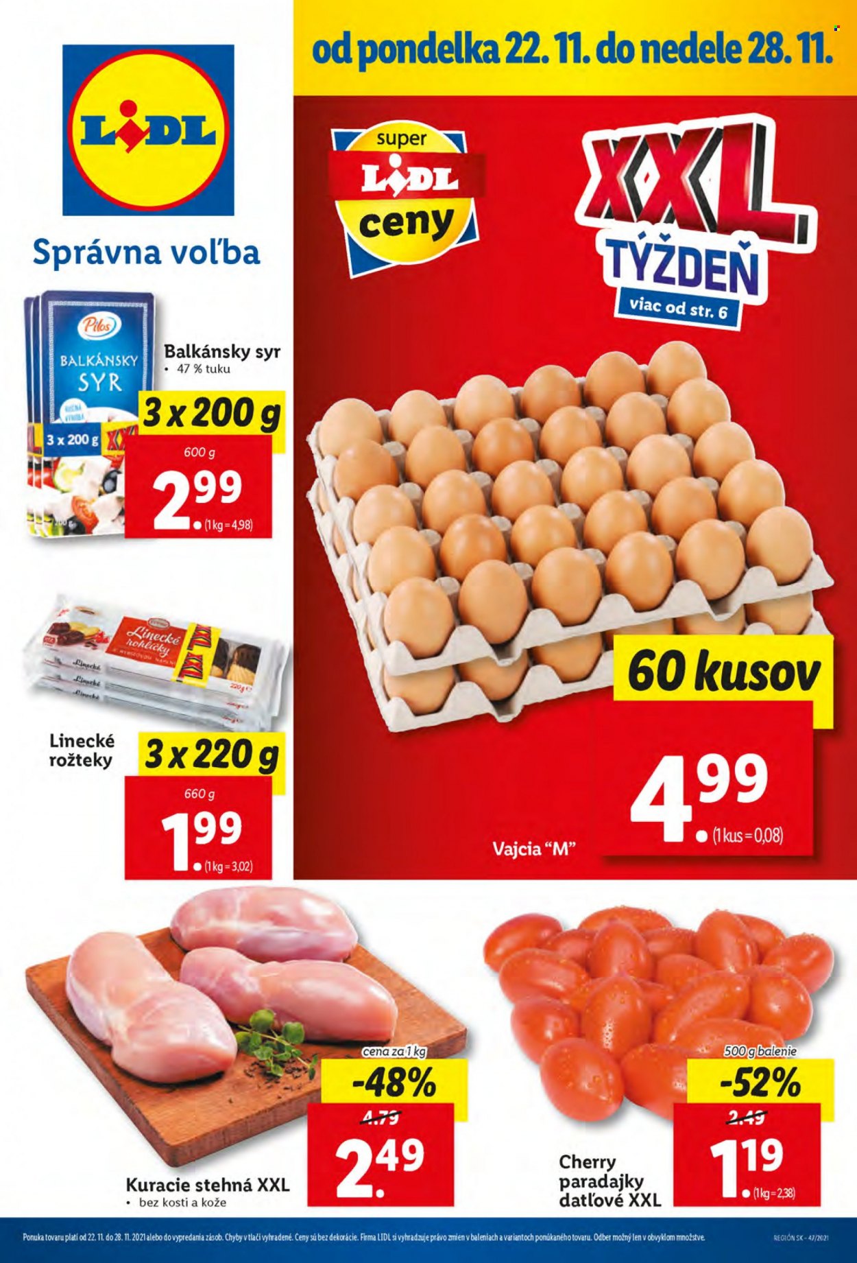 Leták Lidl - 22.11.2021 - 28.11.2021. Strana 1
