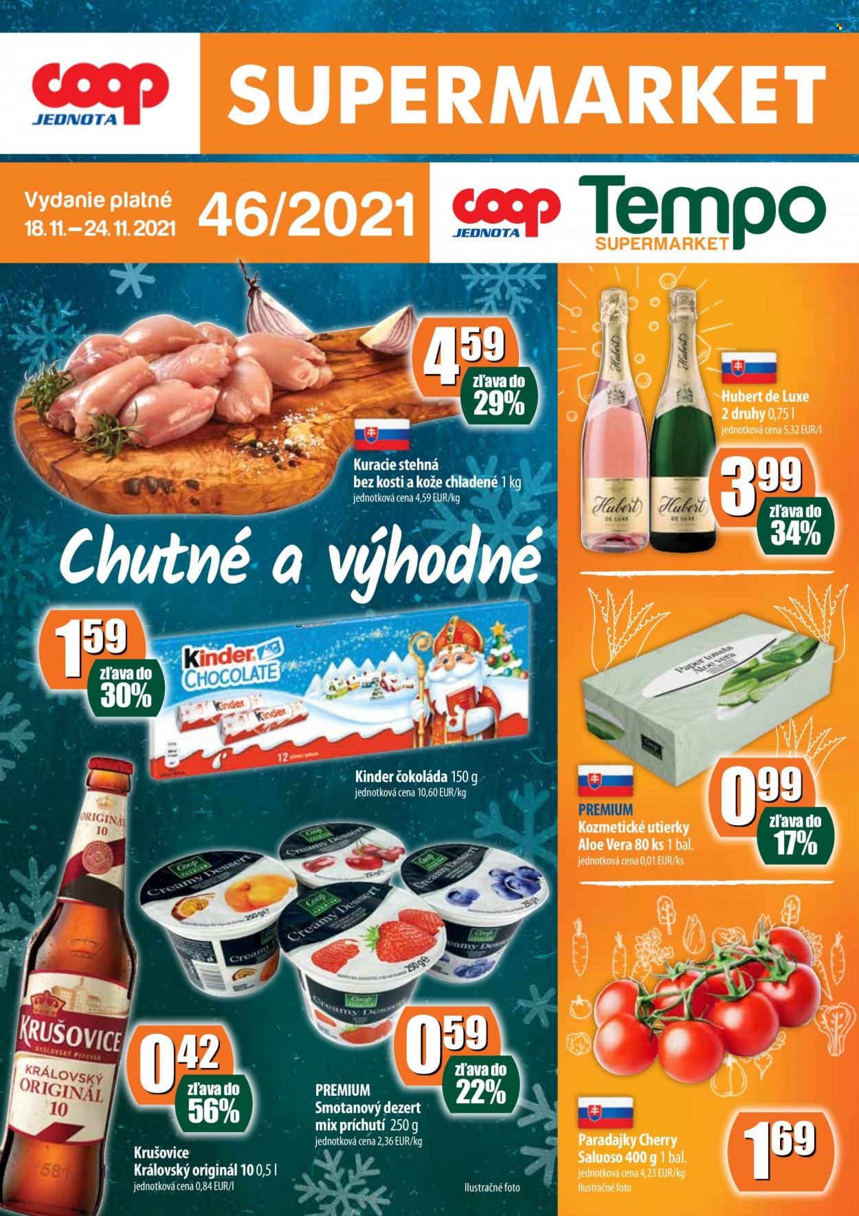 Leták COOP Jednota - 18.11.2021 - 24.11.2021. Strana 1