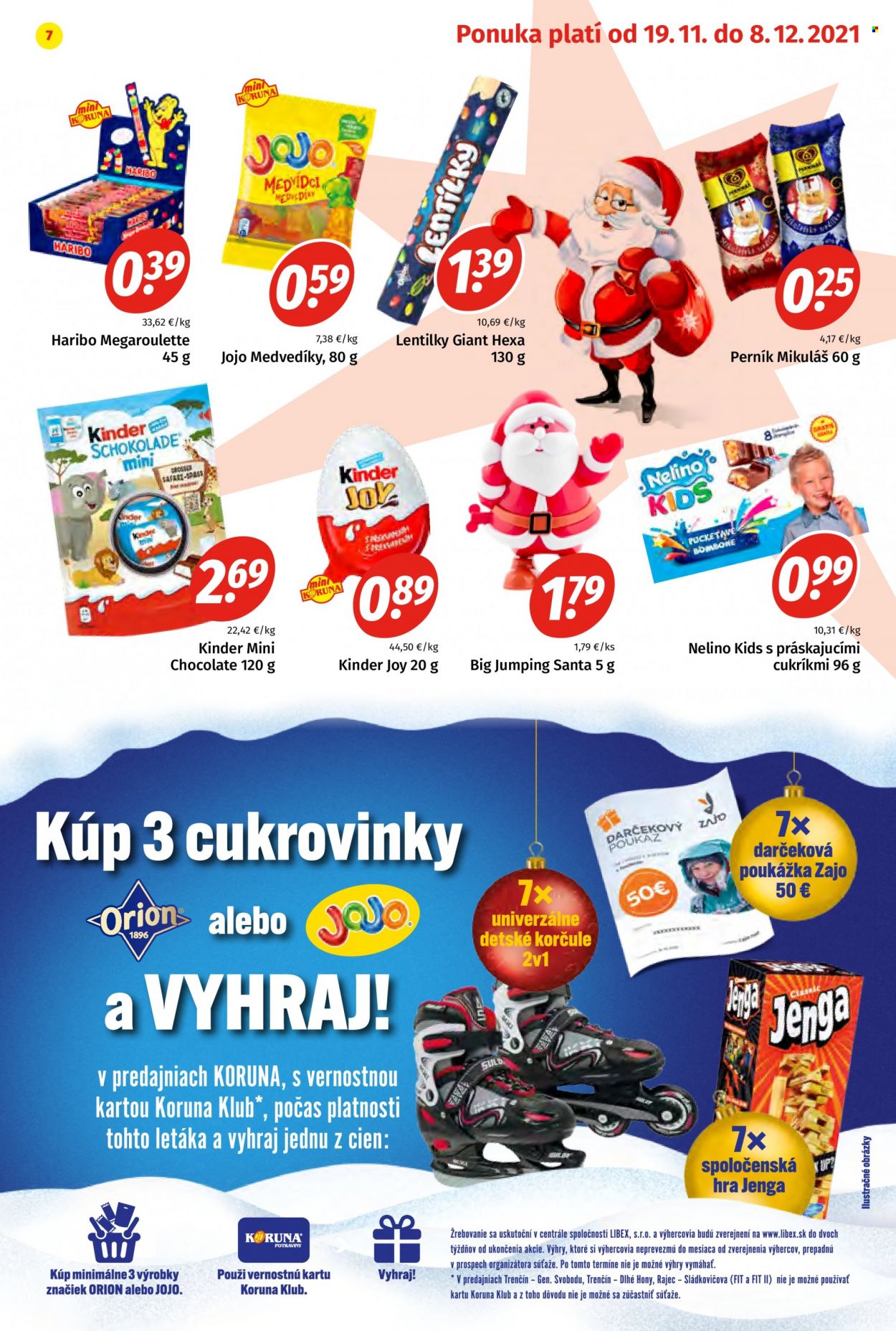 Leták Potraviny KORUNA - 19.11.2021 - 8.12.2021. Strana 7
