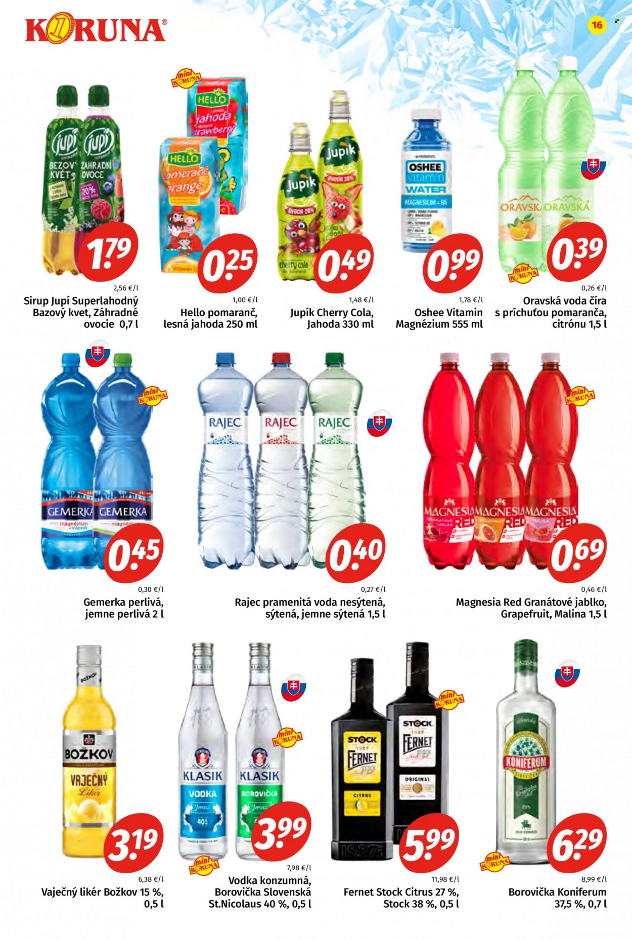 Leták Potraviny KORUNA - 19.11.2021 - 8.12.2021. Strana 16