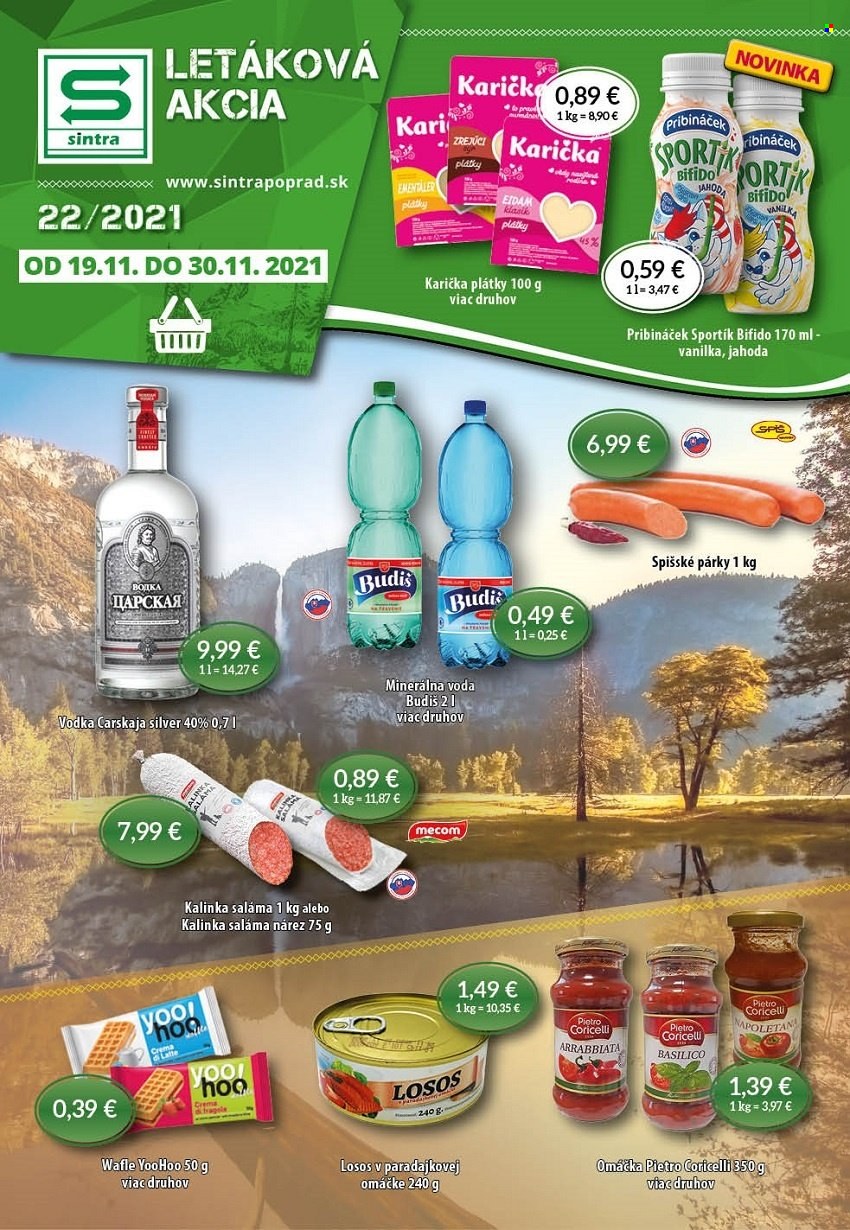 Leták Sintra - 19.11.2021 - 30.11.2021. Strana 1