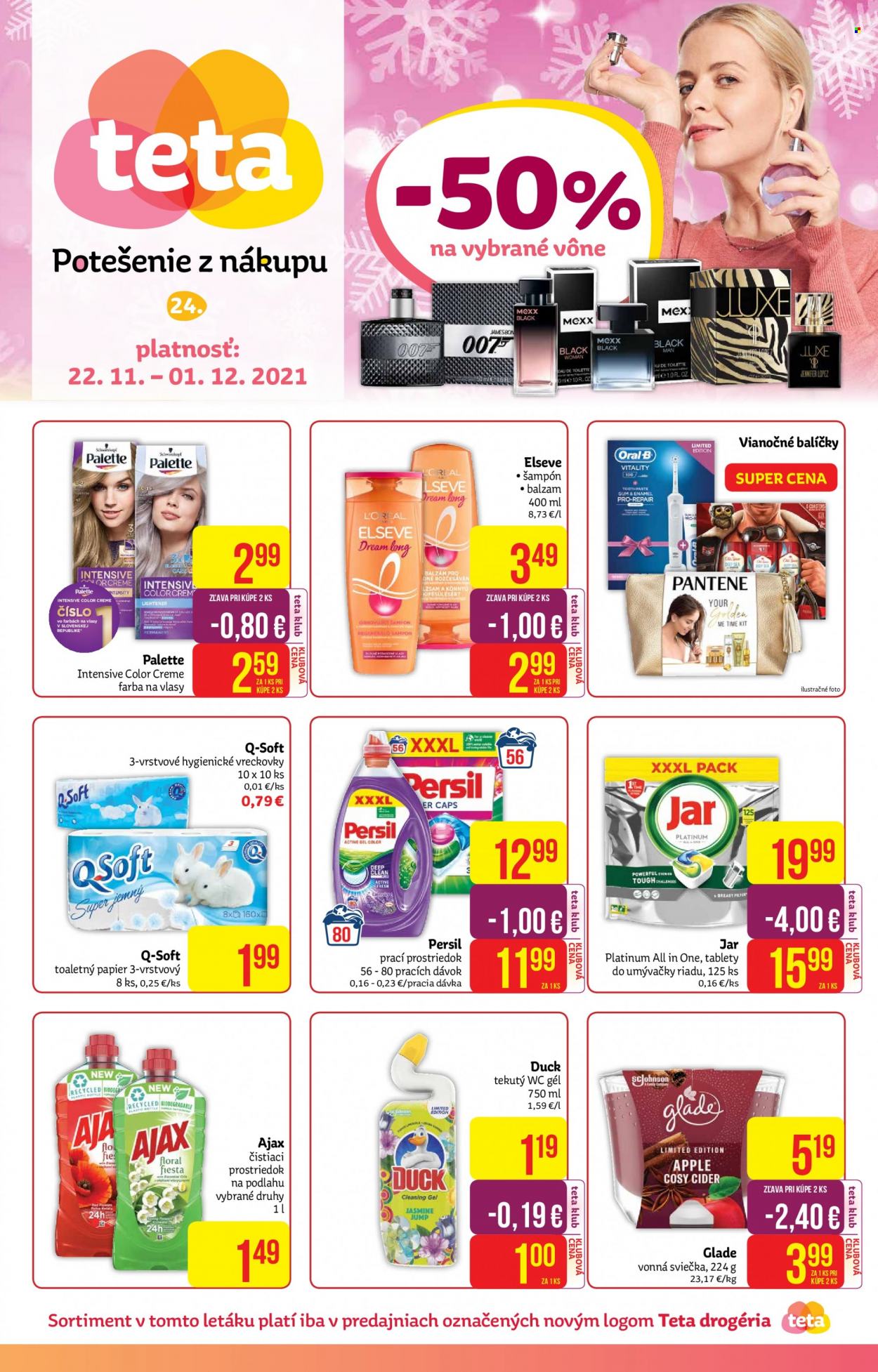 Leták Teta drogerie - 22.11.2021 - 1.12.2021. Strana 1