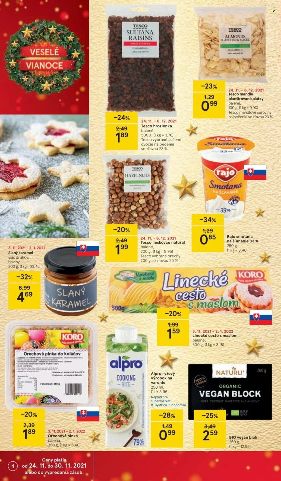 Leták TESCO supermarket - 24.11.2021 - 30.11.2021. Strana 4