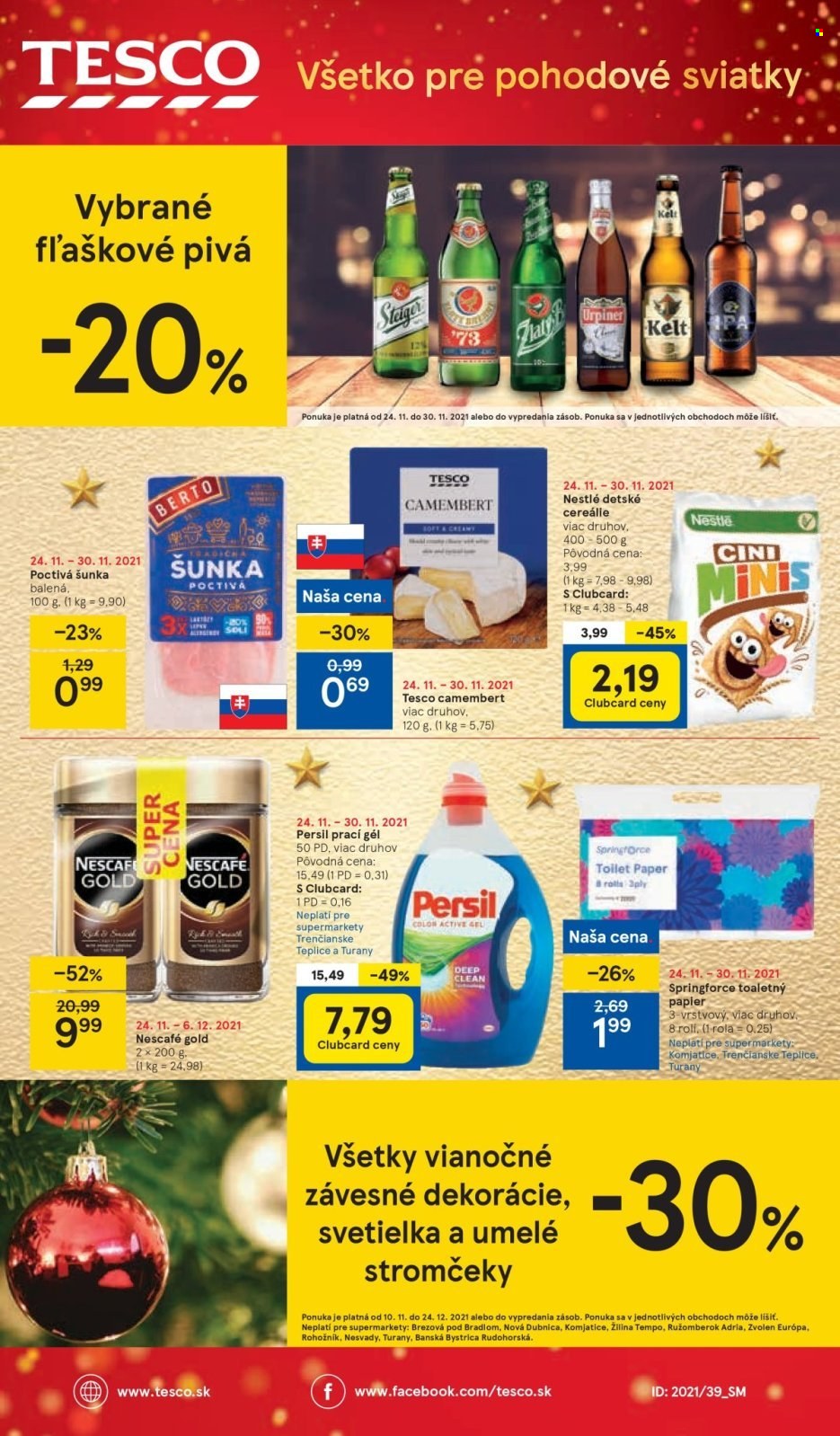 Leták TESCO supermarket - 24.11.2021 - 30.11.2021. Strana 12