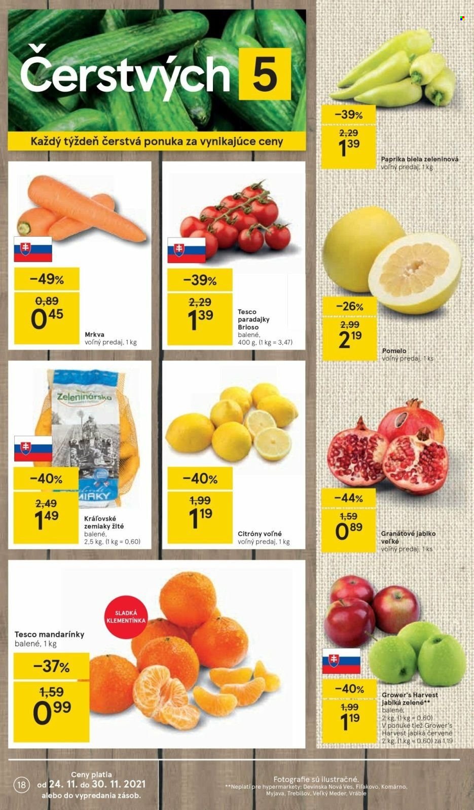 Leták TESCO - 24.11.2021 - 30.11.2021. Strana 18