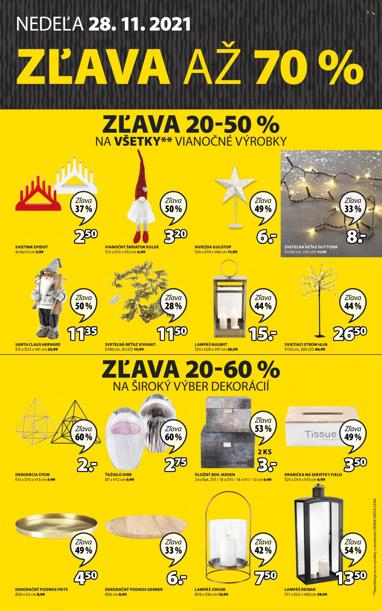 Leták JYSK - 24.11.2021 - 28.11.2021. Strana 3
