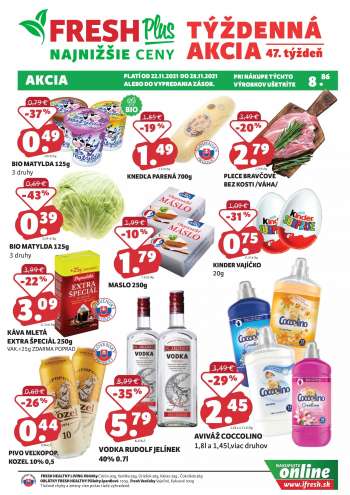 Leták FRESH - 22.11.2021 - 28.11.2021.