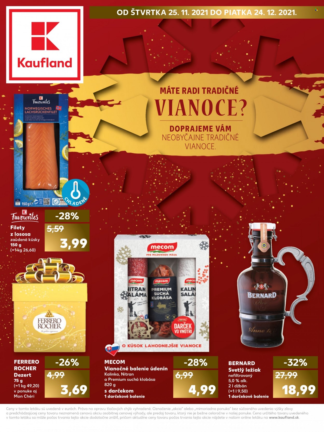 Leták Kaufland - 25.11.2021 - 24.12.2021. Strana 1