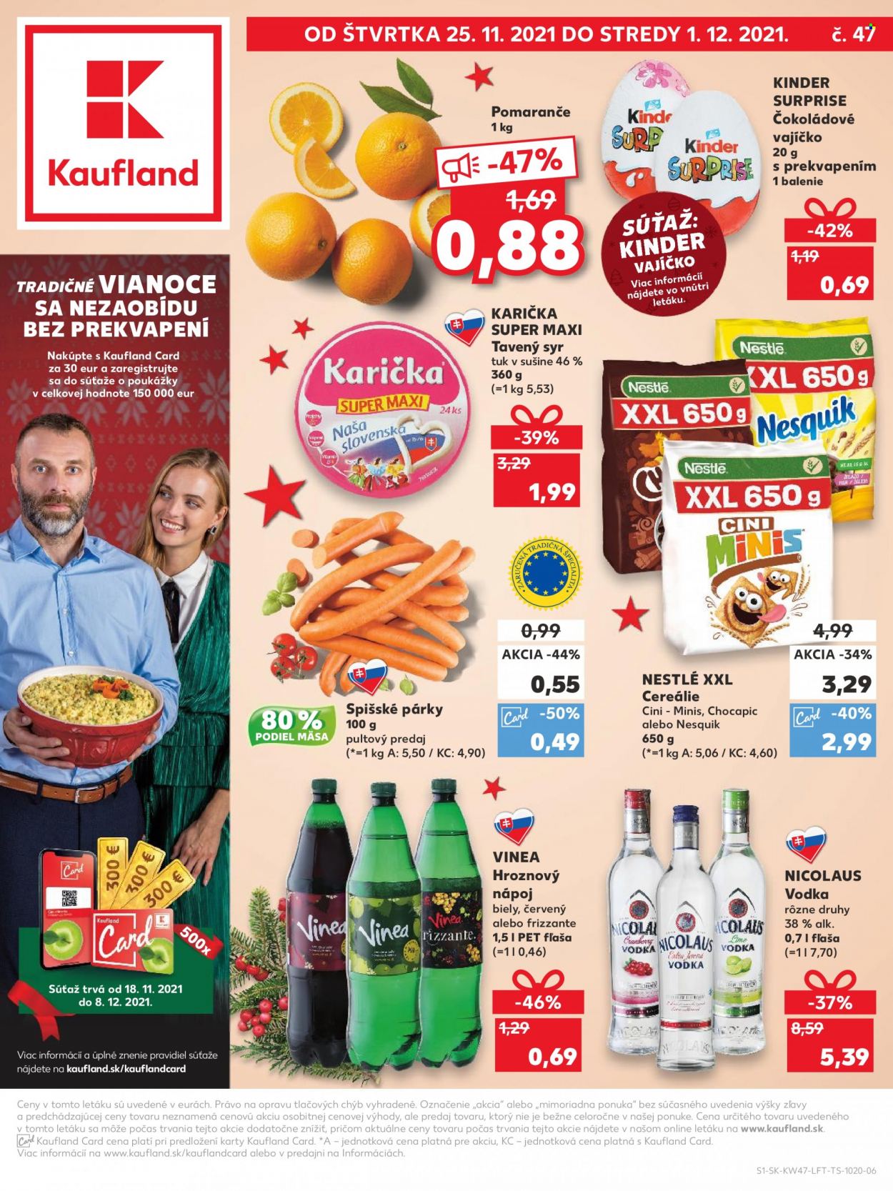 Leták Kaufland - 25.11.2021 - 1.12.2021. Strana 1