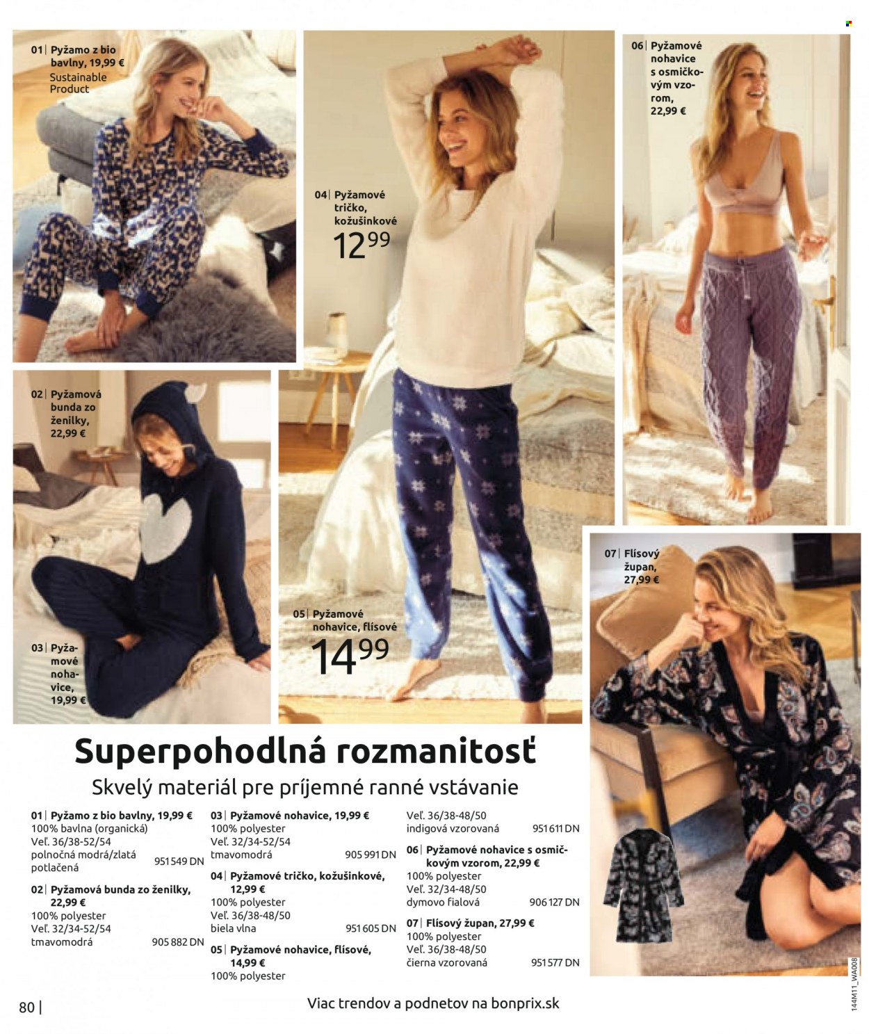 thumbnail - Leták Bonprix - 25.11.2021 - 7.3.2022 - Produkty v akcii - bunda, pyžamo, župan. Strana 82.