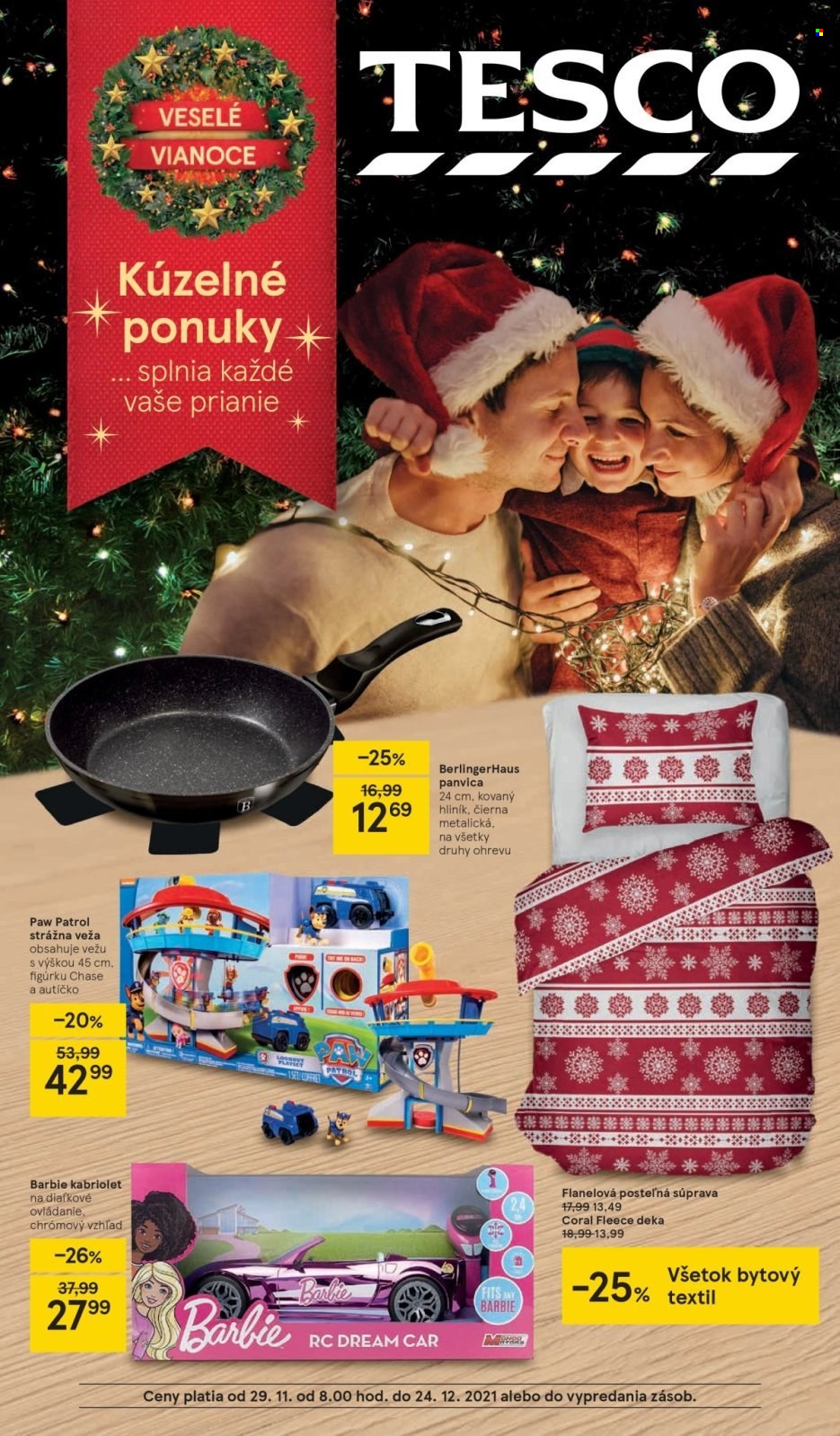 Leták TESCO - 29.11.2021 - 24.12.2021. Strana 1