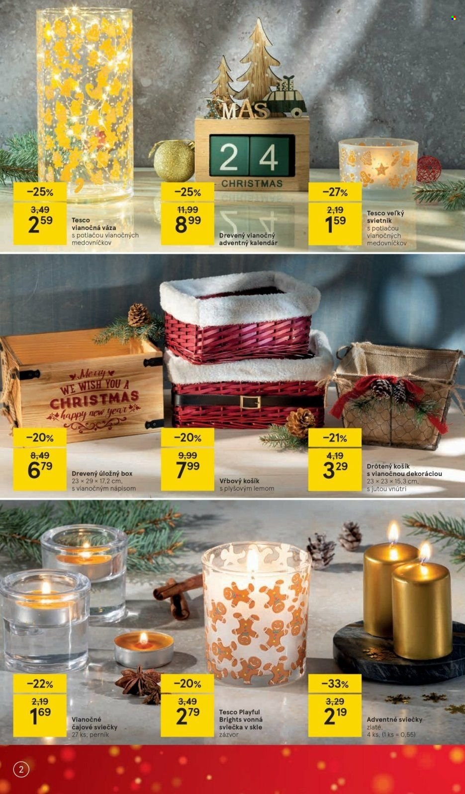 Leták TESCO - 29.11.2021 - 24.12.2021. Strana 2