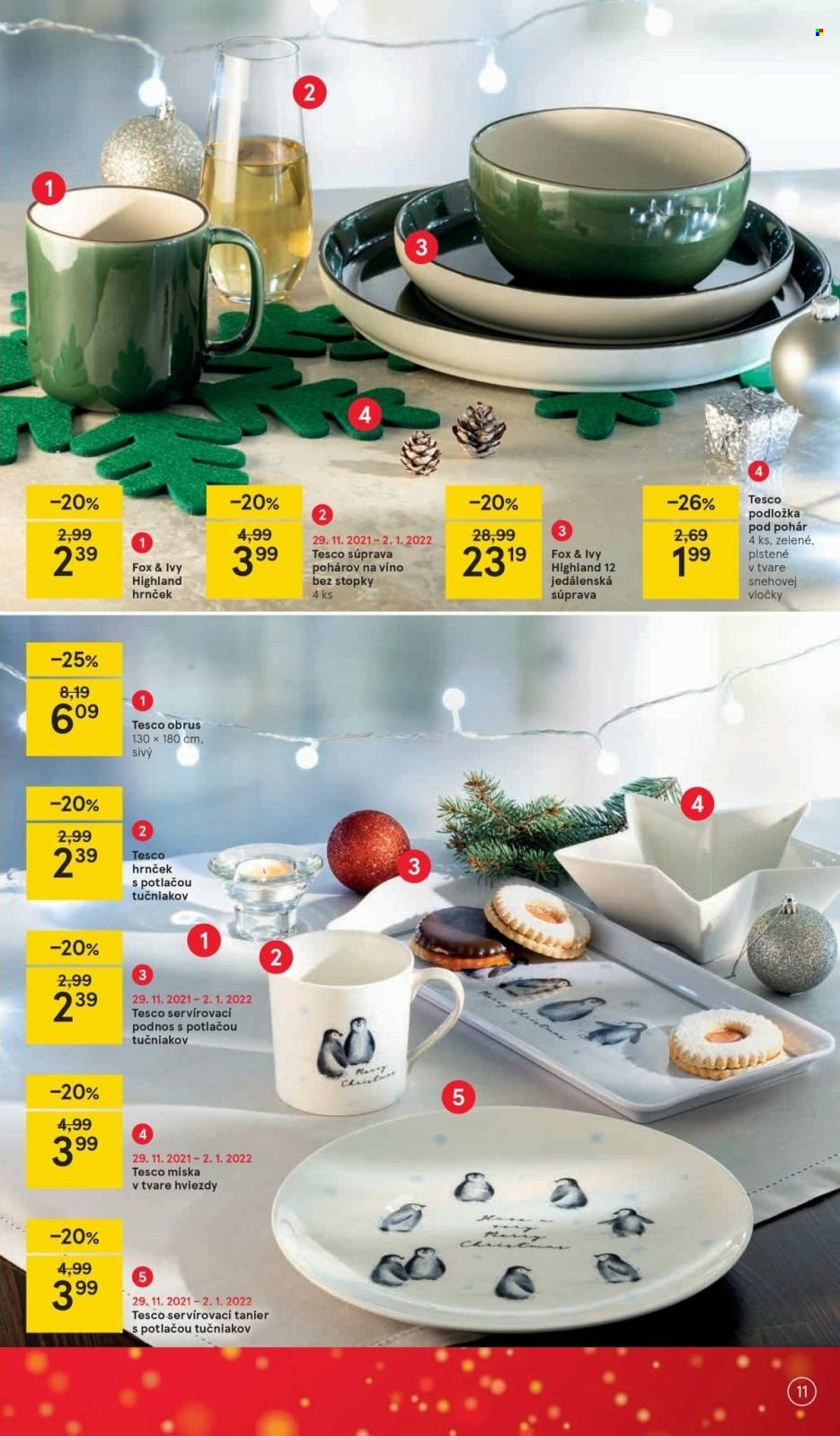 Leták TESCO - 29.11.2021 - 24.12.2021. Strana 11