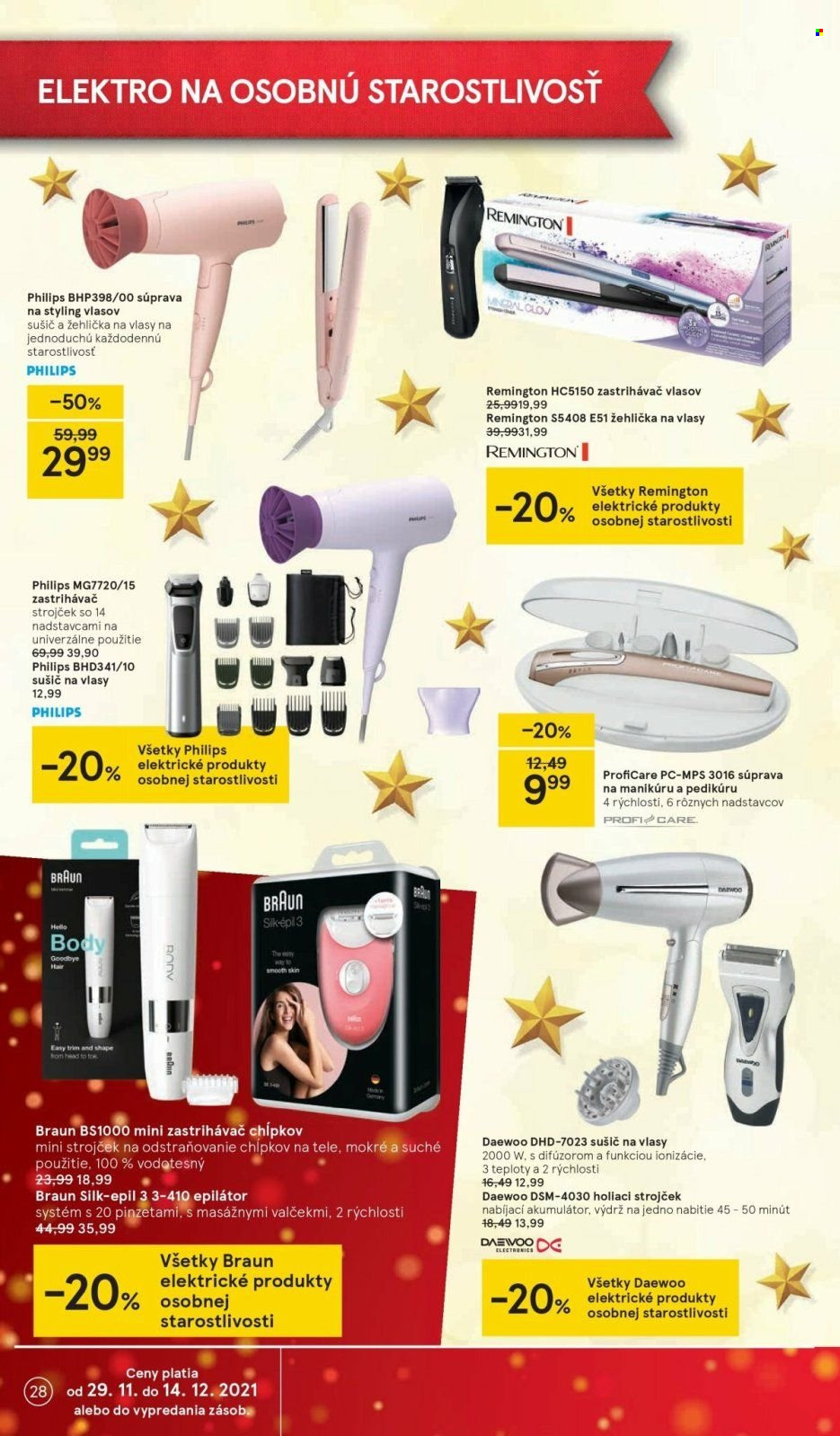 Leták TESCO - 29.11.2021 - 24.12.2021. Strana 28