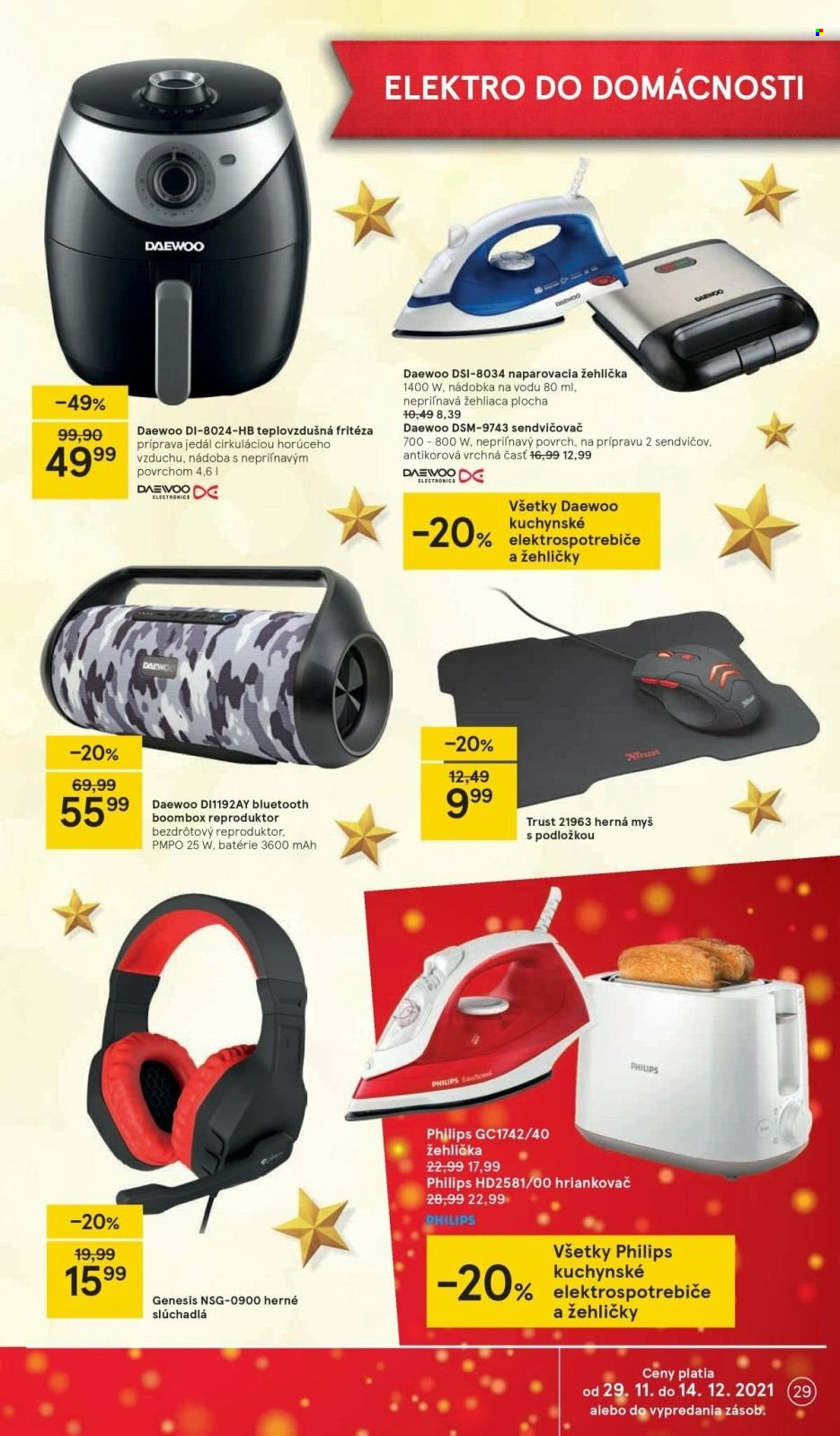 Leták TESCO - 29.11.2021 - 24.12.2021. Strana 29