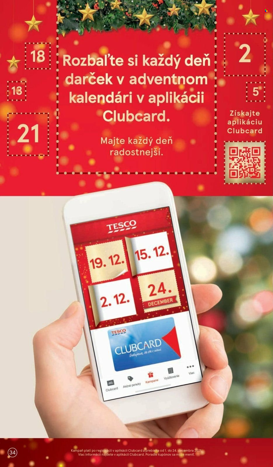 Leták TESCO supermarket - 1.12.2021 - 6.12.2021. Strana 34