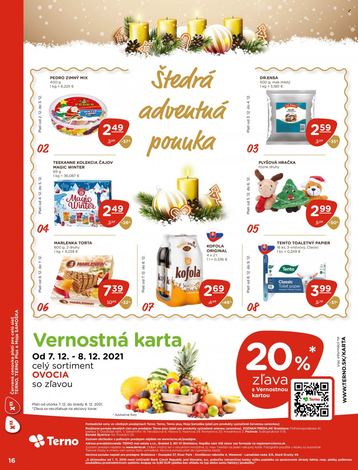 Leták Terno - 2.12.2021 - 8.12.2021. Strana 16