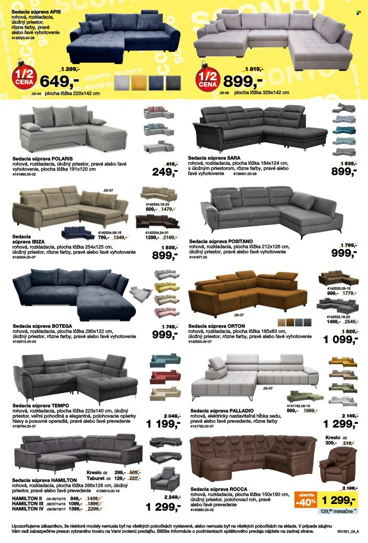 Leták Sconto nábytok - 26.11.2021 - 27.12.2021. Strana 4