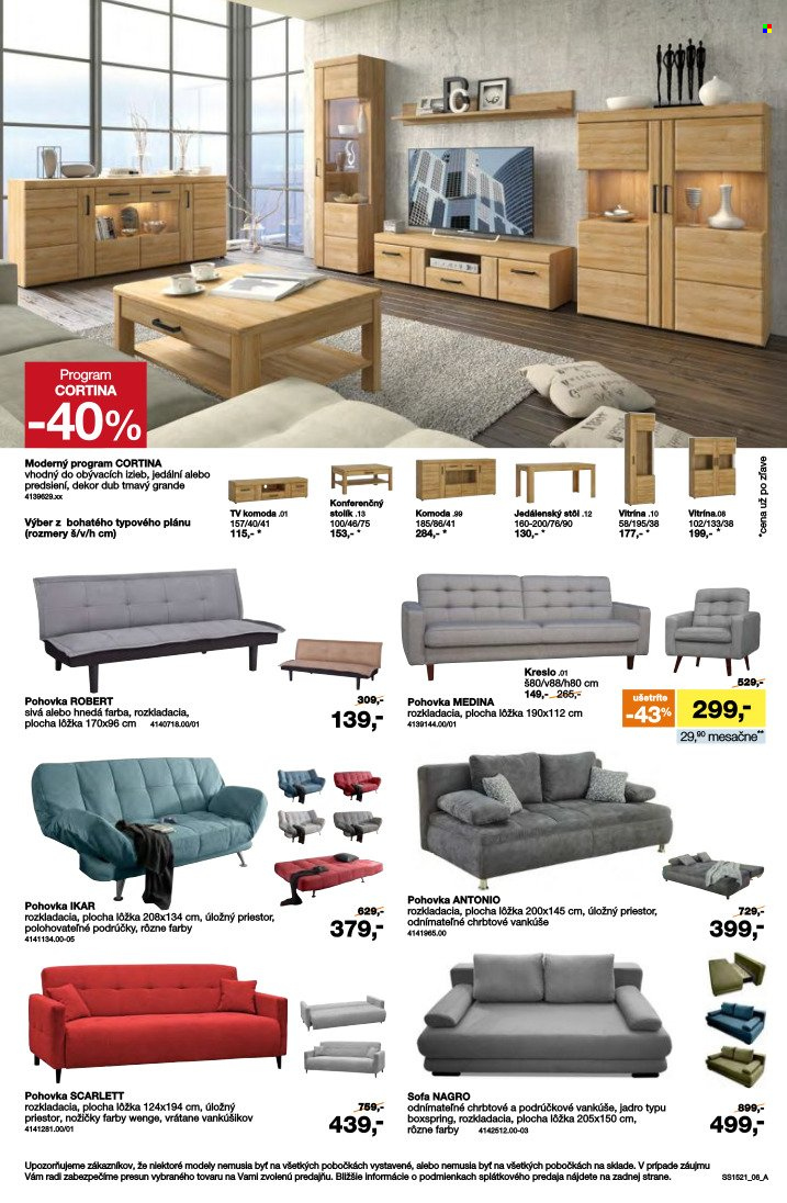 Leták Sconto nábytok - 26.11.2021 - 27.12.2021. Strana 6