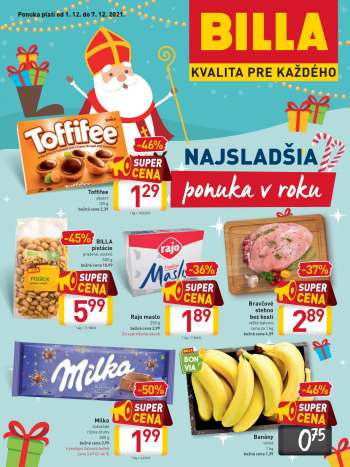 Leták Billa - 1.12.2021 - 7.12.2021.