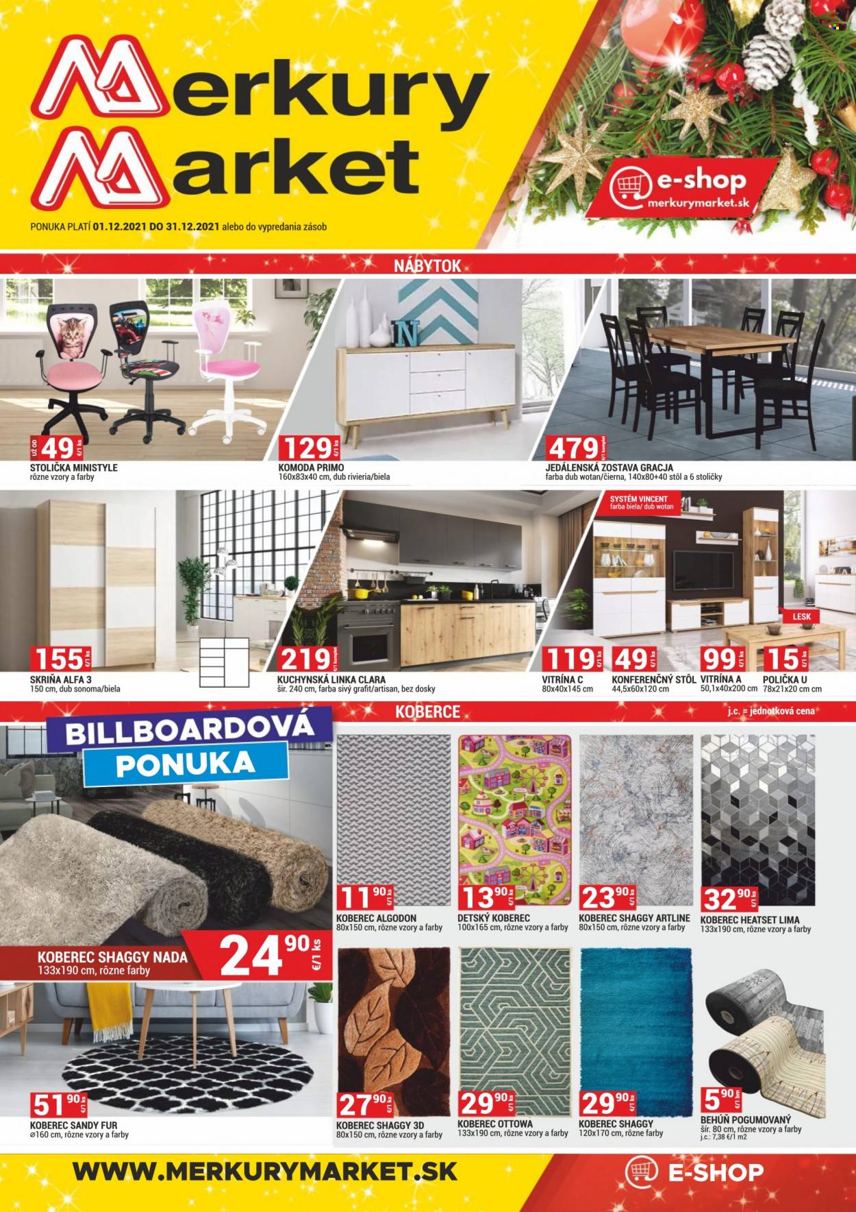 Leták Merkury Market - 1.12.2021 - 31.12.2021. Strana 1