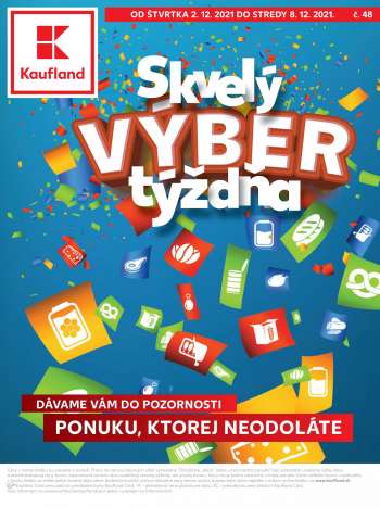 Leták Kaufland - 2.12.2021 - 8.12.2021.