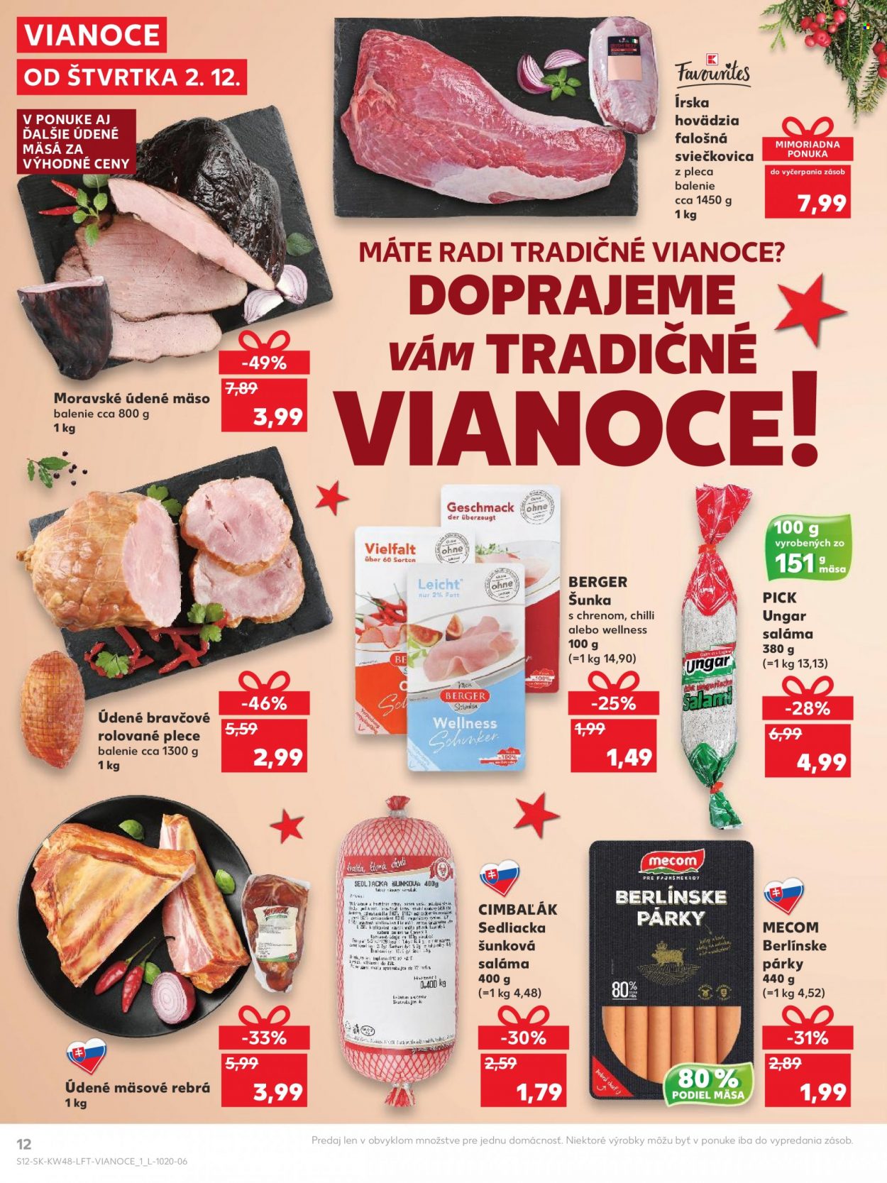 Leták Kaufland - 2.12.2021 - 8.12.2021. Strana 12