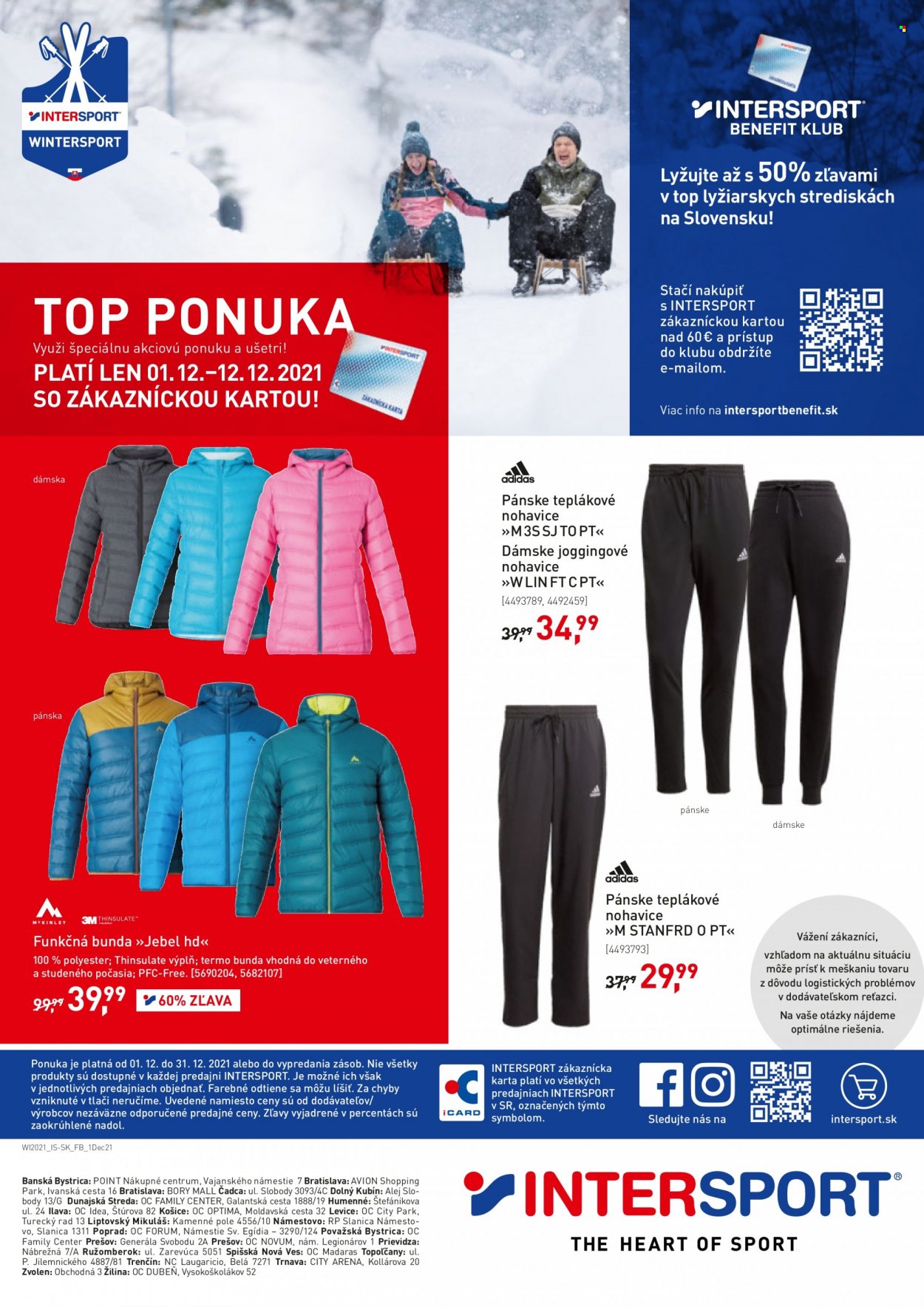 Leták Intersport - 1.12.2021 - 31.12.2021. Strana 10