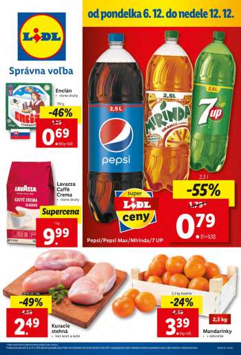 Leták Lidl - 6.12.2021 - 12.12.2021.