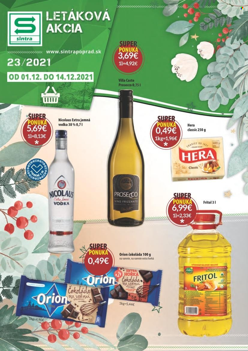 Leták Sintra - 1.12.2021 - 14.12.2021. Strana 1