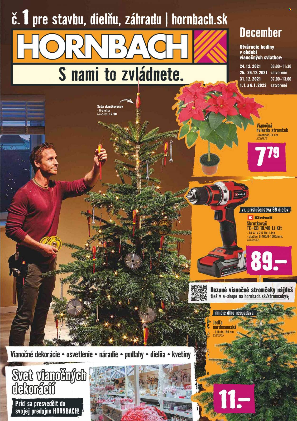 Leták Hornbach - 1.12.2021 - 31.12.2021. Strana 1