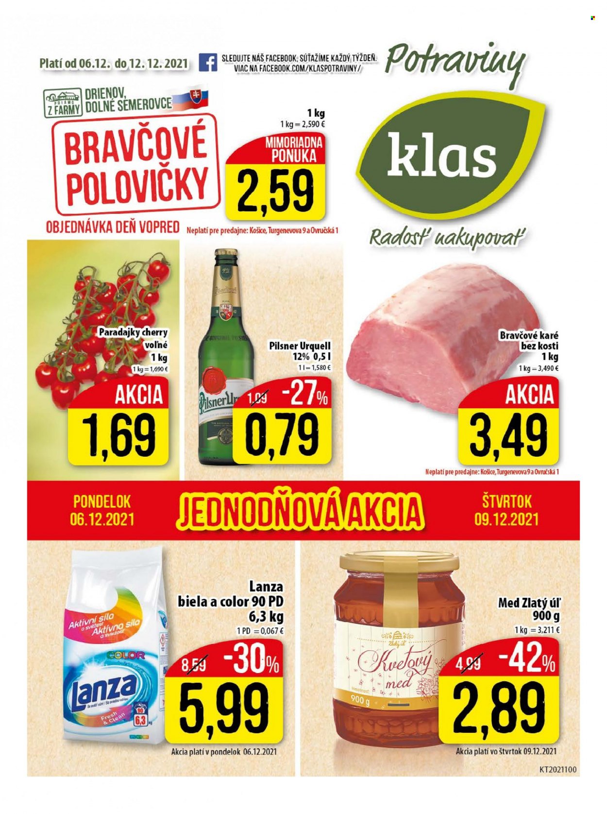 Leták Klas - 6.12.2021 - 12.12.2021. Strana 1