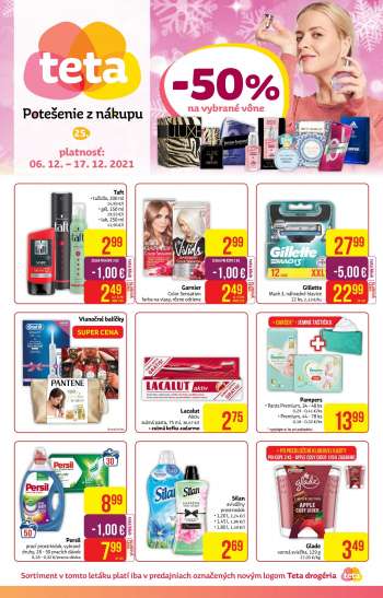 Leták Teta drogerie - 6.12.2021 - 17.12.2021.