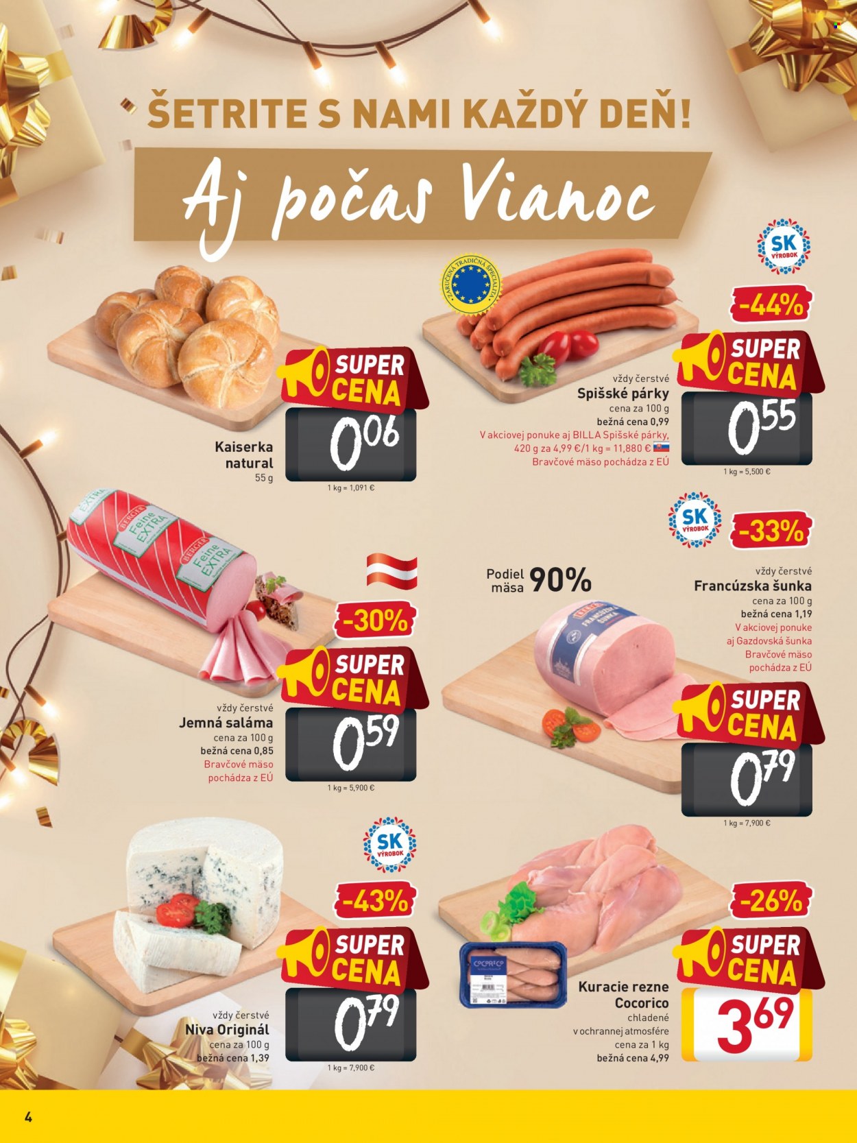 Leták Billa - 8.12.2021 - 14.12.2021. Strana 4