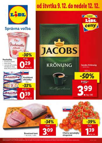 Leták Lidl - 9.12.2021 - 12.12.2021.