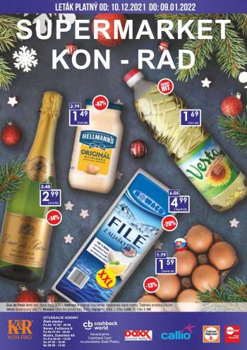 Leták KON-RAD - 10.12.2021 - 9.1.2022.