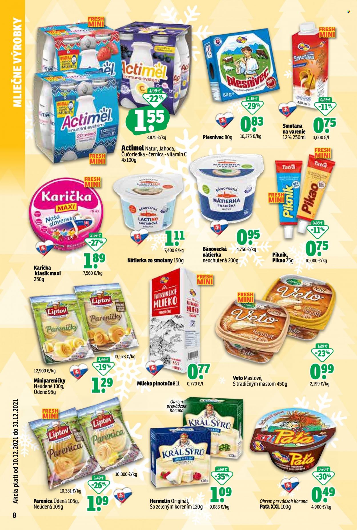 Leták FRESH - 10.12.2021 - 31.12.2021. Strana 8