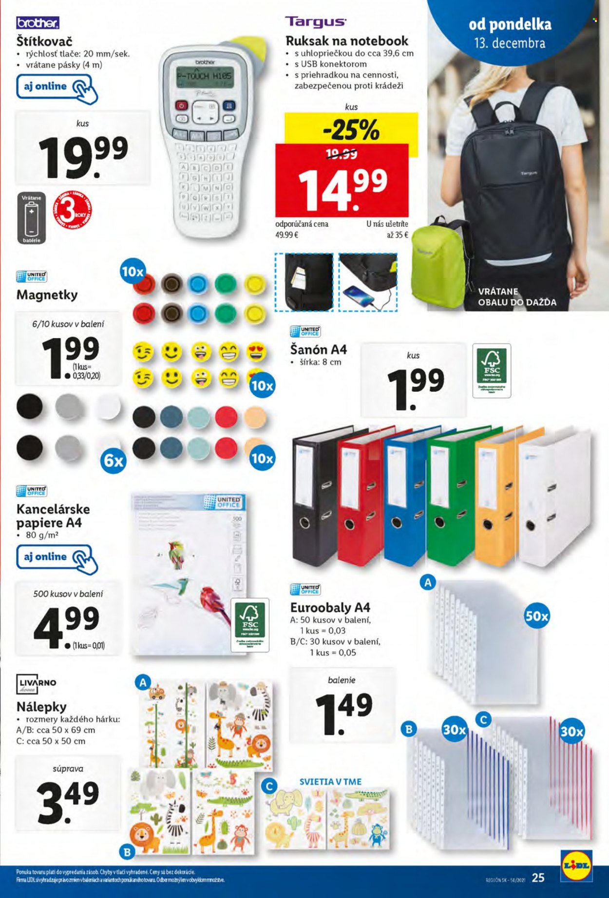 Leták Lidl - 13.12.2021 - 19.12.2021. Strana 25