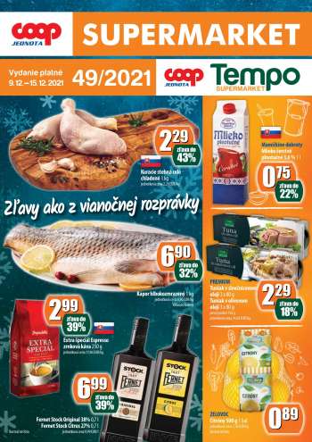 Leták COOP Jednota - 9.12.2021 - 15.12.2021.