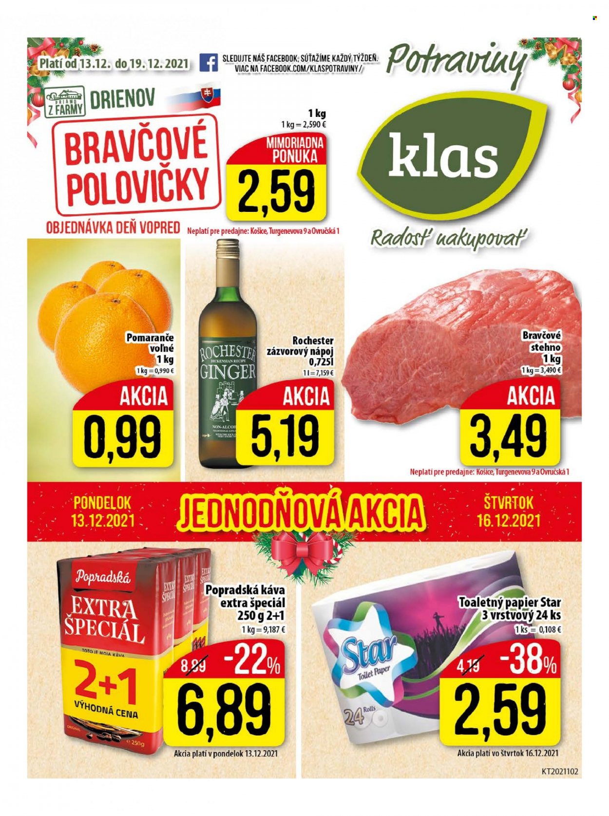 Leták Klas - 13.12.2021 - 19.12.2021. Strana 1