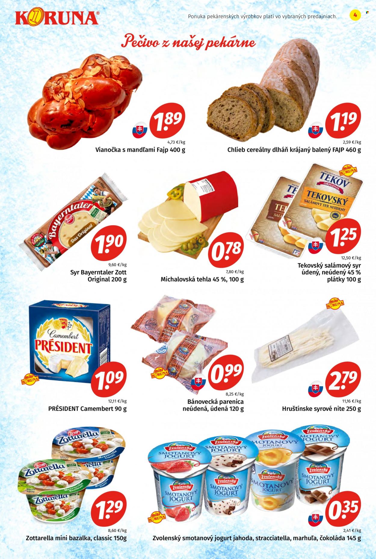 Leták Potraviny KORUNA - 10.12.2021 - 31.12.2021. Strana 4