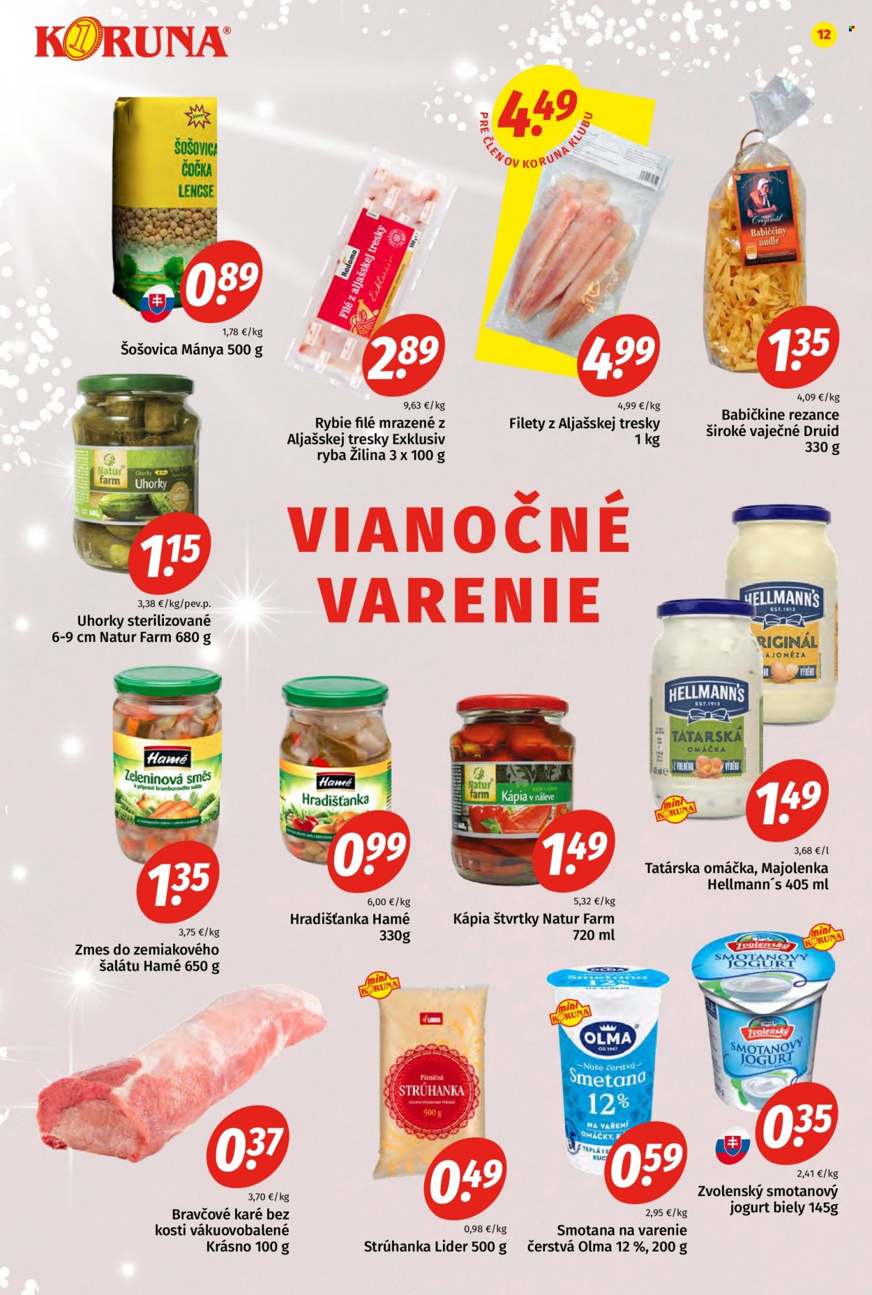 Leták Potraviny KORUNA - 10.12.2021 - 31.12.2021. Strana 12
