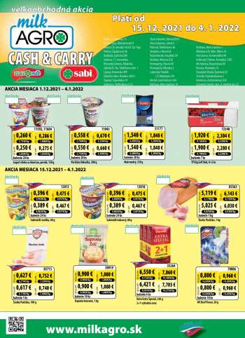 Leták Milk AGRO - 15.12.2021 - 4.1.2022.