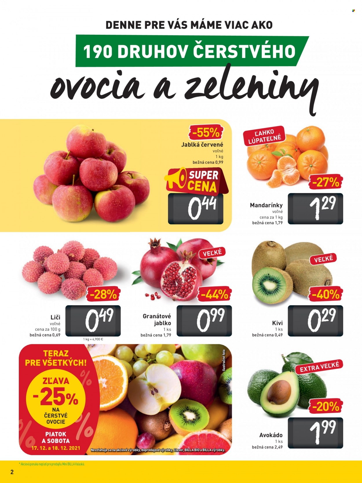 Leták Billa - 15.12.2021 - 20.12.2021. Strana 2