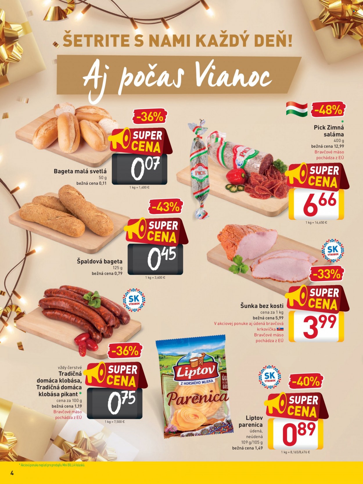 Leták Billa - 15.12.2021 - 20.12.2021. Strana 4