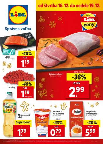 Leták Lidl - 16.12.2021 - 19.12.2021.