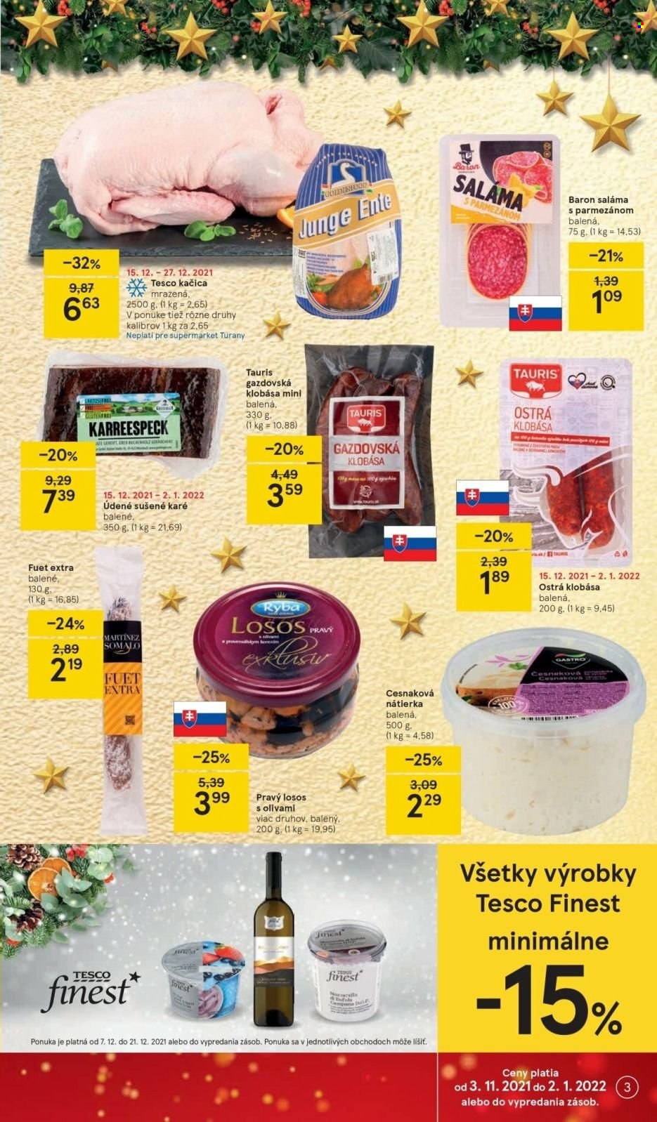 Leták TESCO supermarket - 15.12.2021 - 27.12.2021. Strana 3
