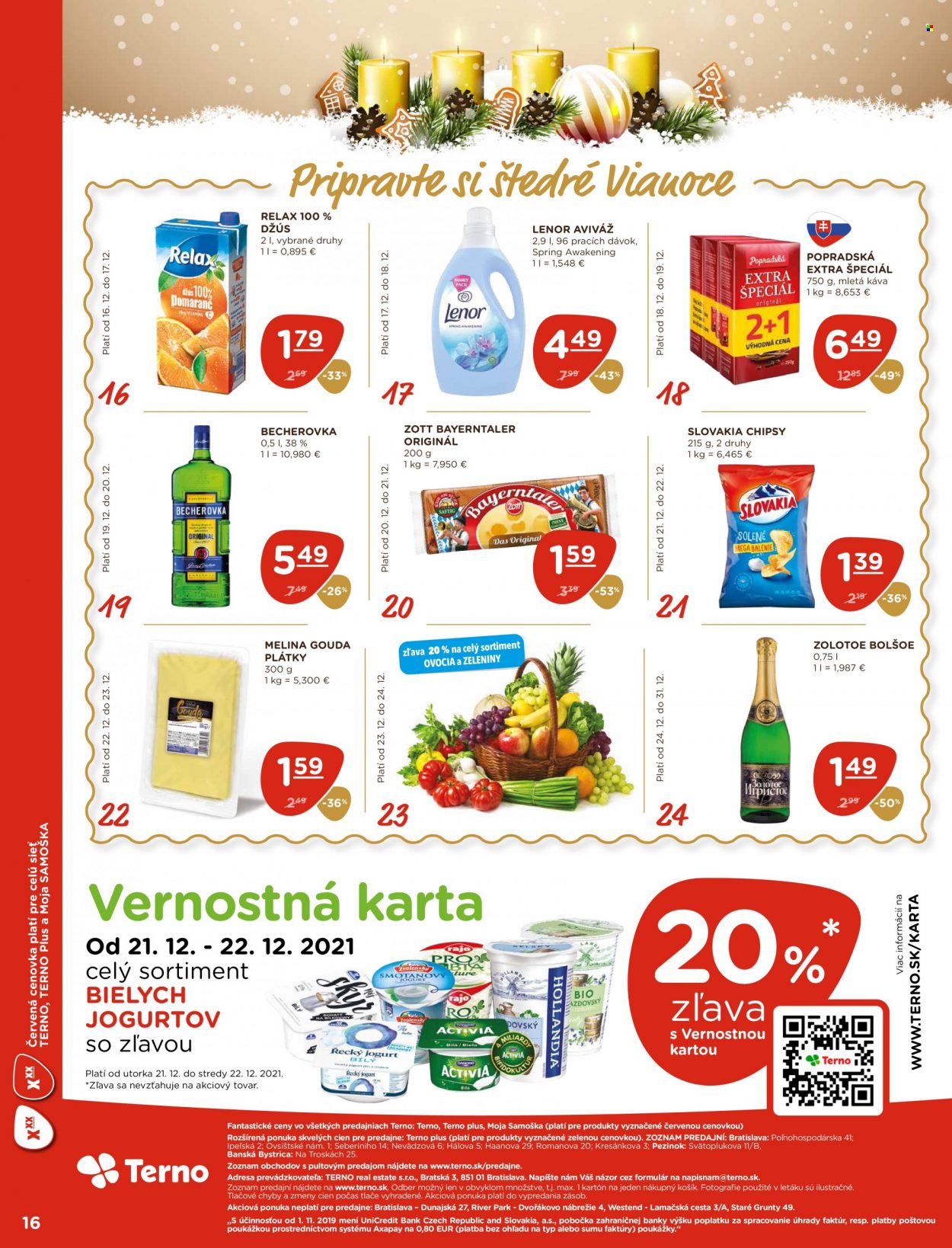 Leták Terno - 16.12.2021 - 31.12.2021. Strana 16